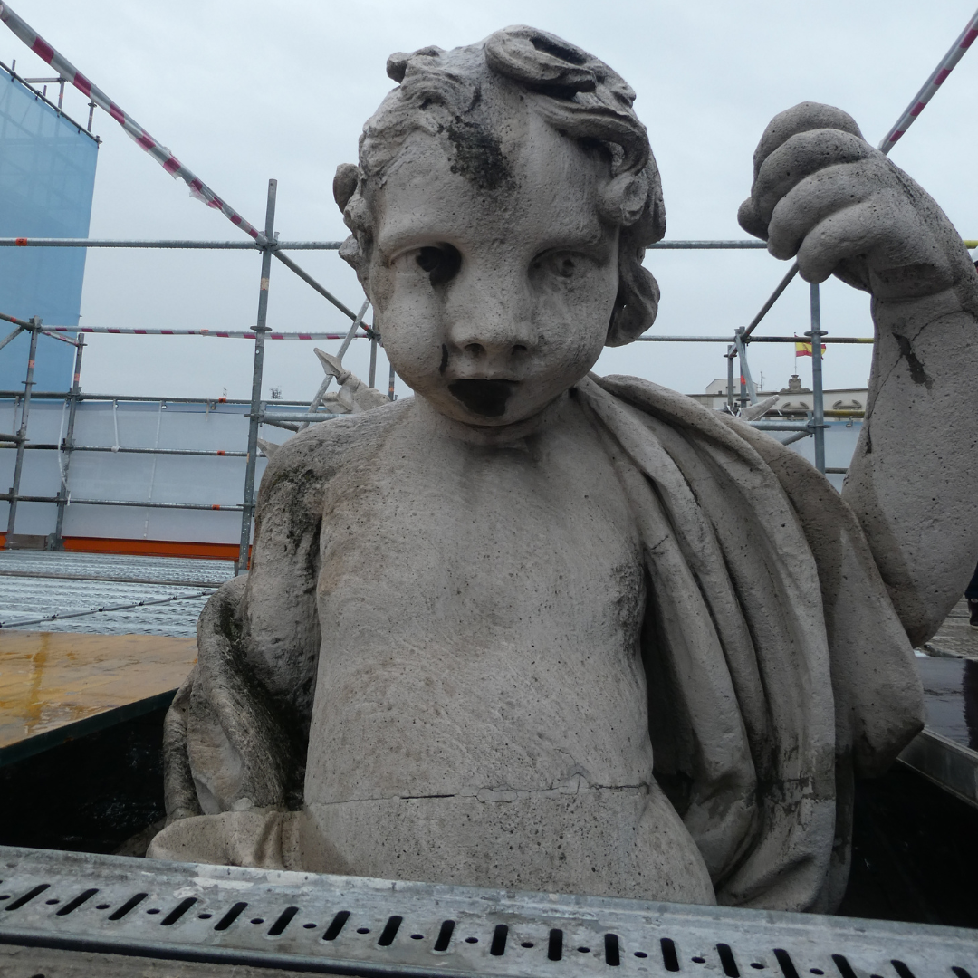 Análisis de costras negras para la caracterización de la historia de contaminación (Copyright: RiGeCPAH-UAM).